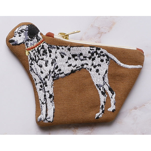 ダイカット ダルメシアン刺繍ポーチ