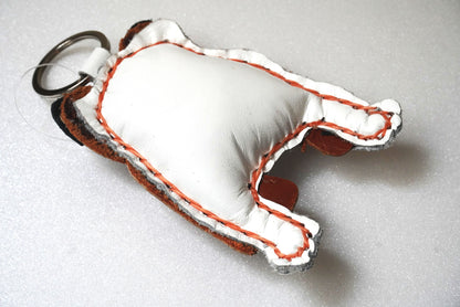 レザーブルドッグキーホルダー